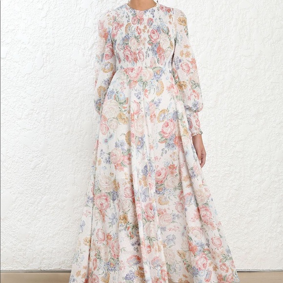 Zimmermann Dresses & Skirts - Zimmermann Bowie Shirred Bodice Dress